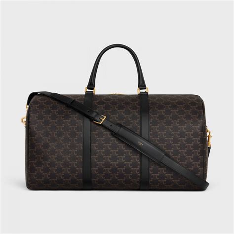 LARGE TRAVEL BAG IN TRIOMPHE CANVAS AND CALFSKIN